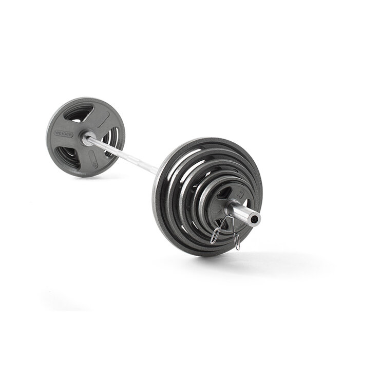 Weider Barra Olímpica con discos de peso — Imagen 3 de 4