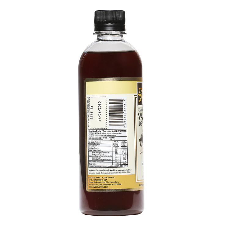 Crystal Vanilla Extracto de Vainilla 500 ml — Imagen 3 de 3