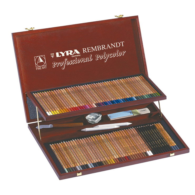 Lyra Rembrandt Lápices de Colores Profesionales con Caja de Madera — Imagen 1 de 3