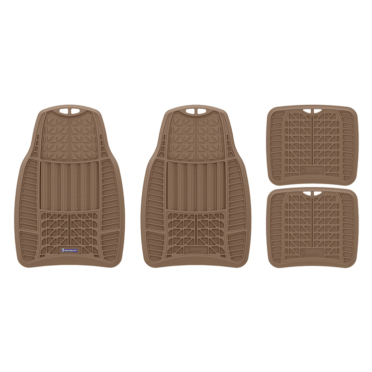 Michelin, Tapetes de Hule Café para Automóvil, 4 piezas — Imagen 2 de 2