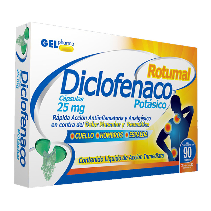 Rotumal Diclofenaco 90 cápsulas 3 pack — Imagen 3 de 3