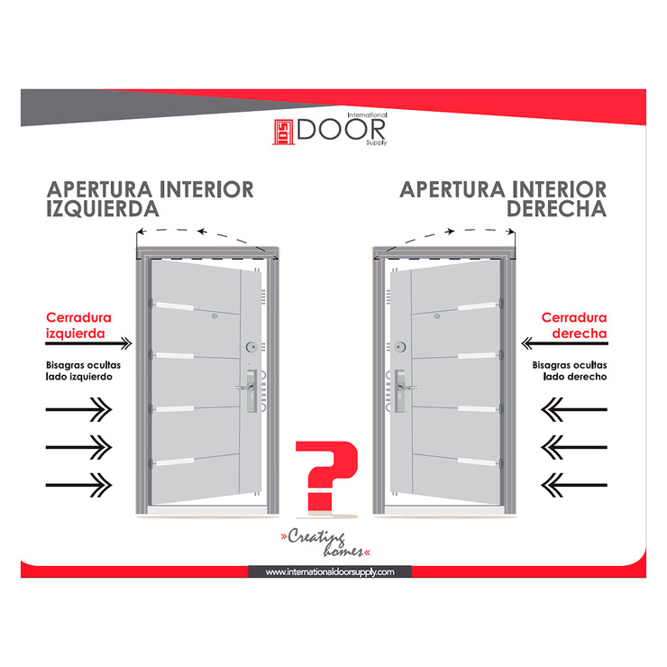 International Door Supply, Puerta de Alta Seguridad Magnum 9 mm Derecha - Grado Balístico — Imagen 4 de 4