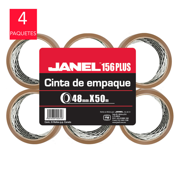 Janel cinta canela 48mm x 50m — Imagen 1 de 2
