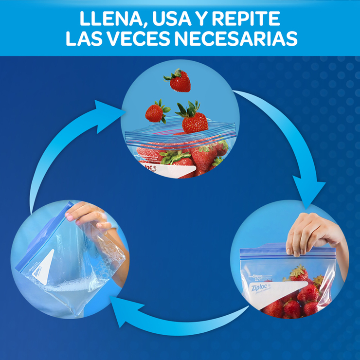 Ziploc Bolsas para Congelar con Cierre Slider 104 pzas — Imagen 2 de 4