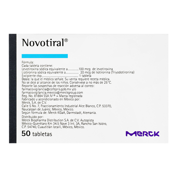 Novotiral 100mcg/20mcg 50 Tabletas — Imagen 3 de 3