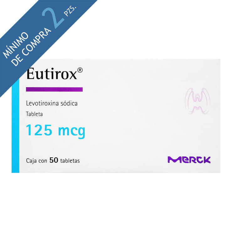 Eutirox 125 mcg Oral 50 Tabletas