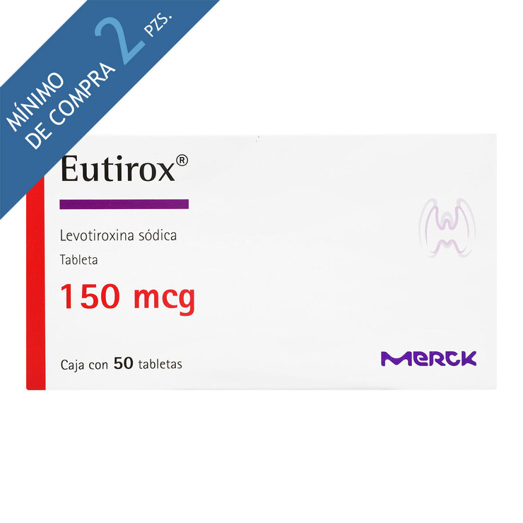 Eutirox 150 mcg Oral 50 Tabletas