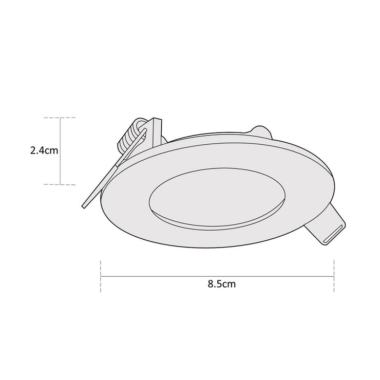 Estevez, 4 Luminarios LED Flat de 4W Empotrable — Imagen 2 de 4