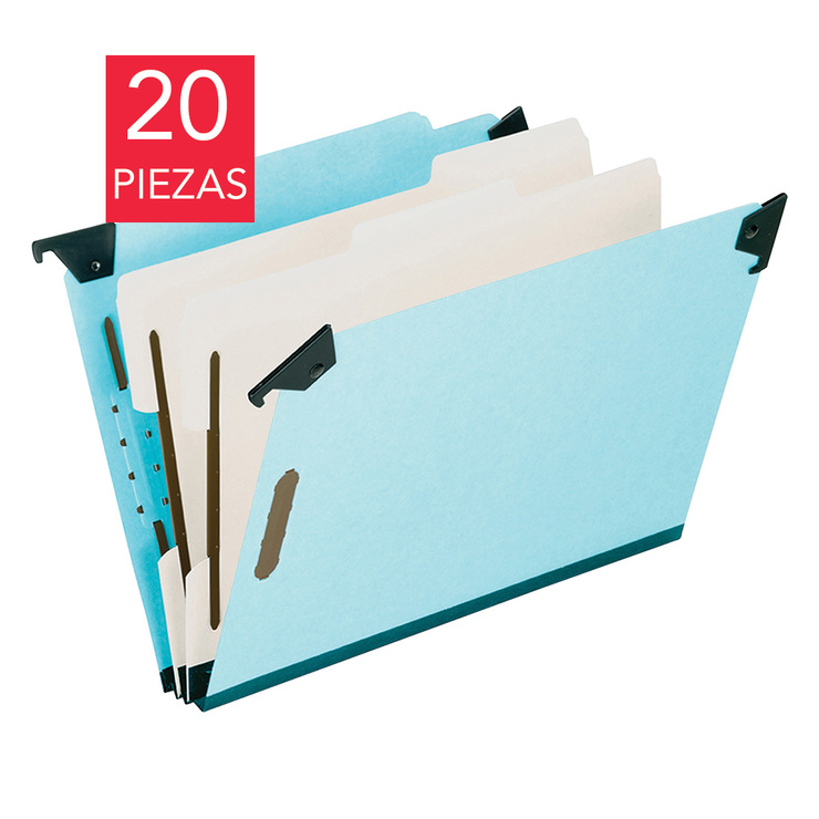 Pendaflex folder colgante tamaño oficio con 2 divisiones y sujetadores — Imagen 1 de 3