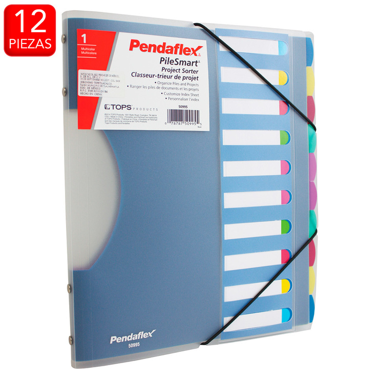 Pendaflex carpeta con 10 divisiones tamaño carte con cierre elástico — Imagen 1 de 2