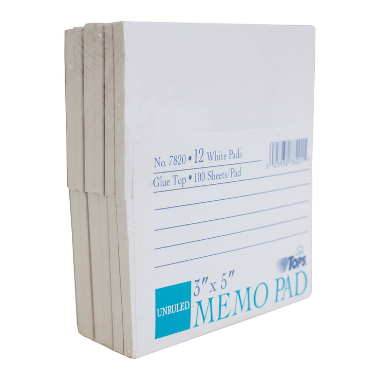 Tops block de notas 7.6 x 12.7cm blanco — Imagen 1 de 3