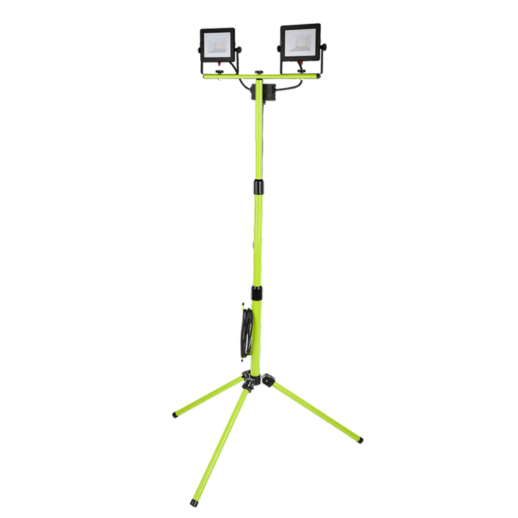 Luceco, Lámpara de Trabajo LED con Tripié y Doble Cabezal - 50W — Imagen 1 de 3