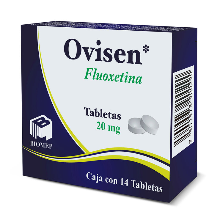 Fluoxetina 20mg 14 Tabletas — Imagen 2 de 3