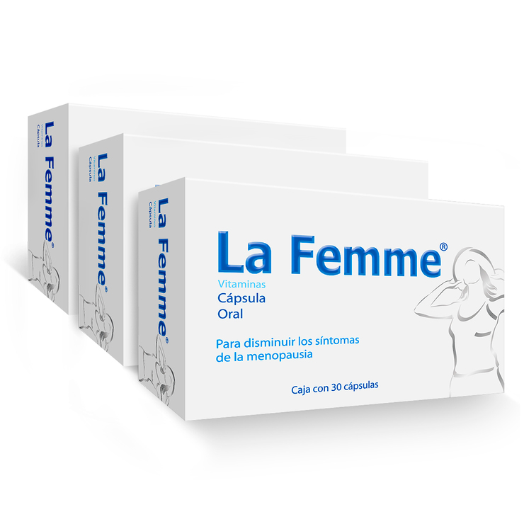 La Femme  3 cajas con  30 cápsulas c/u — Imagen 1 de 4
