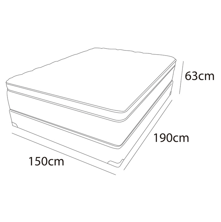 Spring Air, Colchón y Base, Queen Size, Natural Comfort — Imagen 4 de 4