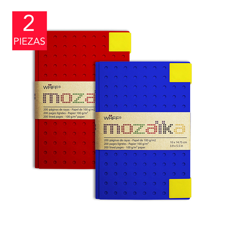 Waff Paquete de Libretas Mozaika Cubierta de Silicona  — Imagen 1 de 3