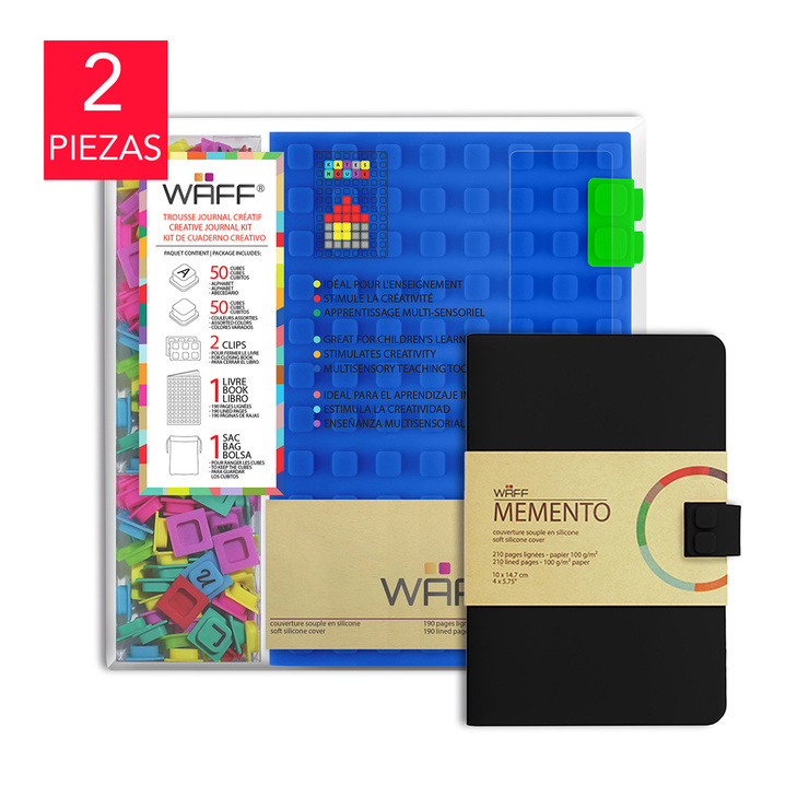 Waff Paquete de 2 Libretas con Cubierta de Silicona — Imagen 1 de 3