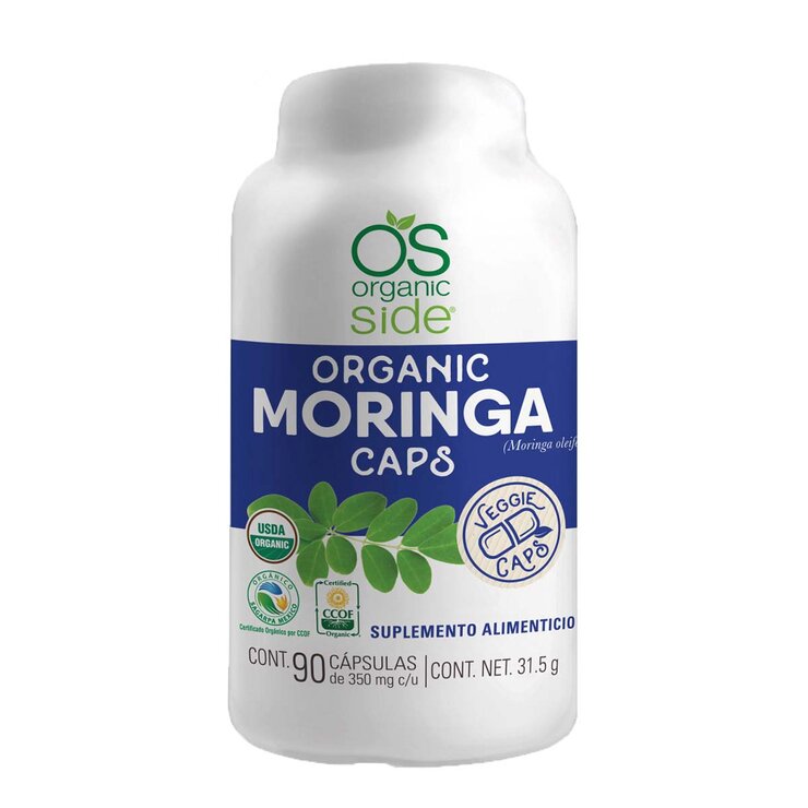 Organic Side Moringa 90 Cápsulas