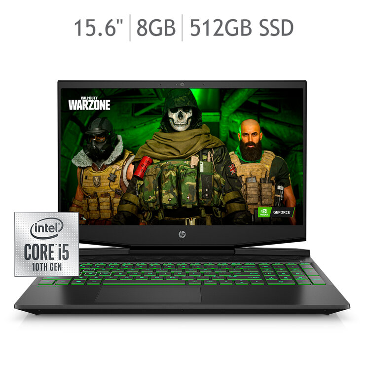 HP Pavilion Gaming Laptop 15.6" NVIDIA® GeForce® GTX 1050 Intel® Core™i5-10300H 8GB 256GB SSD — Imagen 1 de 4