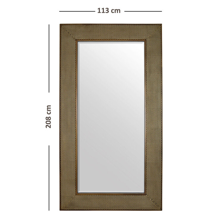 Luvi Home Espejo De Pie Fiocco Oro — Imagen 2 de 4