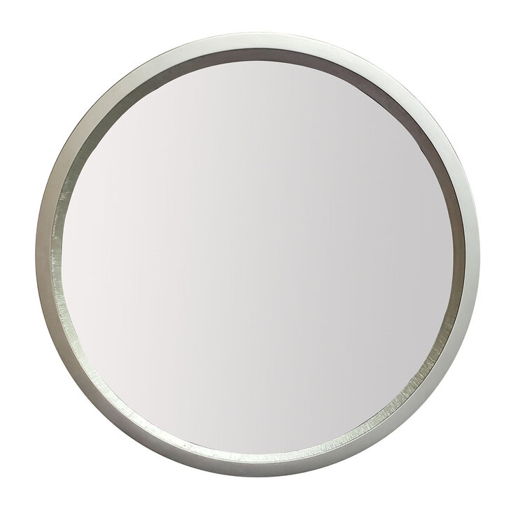 Luvi Home Espejo de Pared Cerchio Plata — Imagen 2 de 4