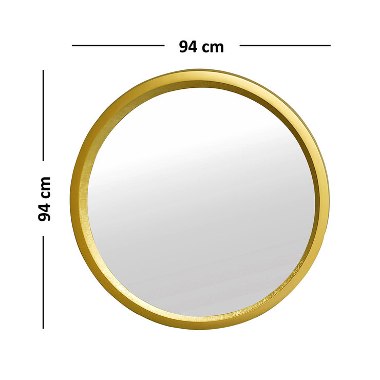 Luvi Home Espejo de Pared Cerchio Oro — Imagen 2 de 4