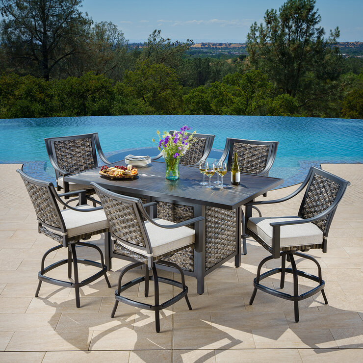 Veranda Classics Comedor Alto para Jardín de 7 Piezas — Imagen 1 de 4