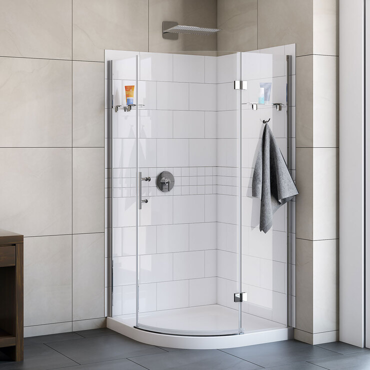 A&E, Cabina para Ducha Ruby Neo-Round 38" - Blanca — Imagen 1 de 2
