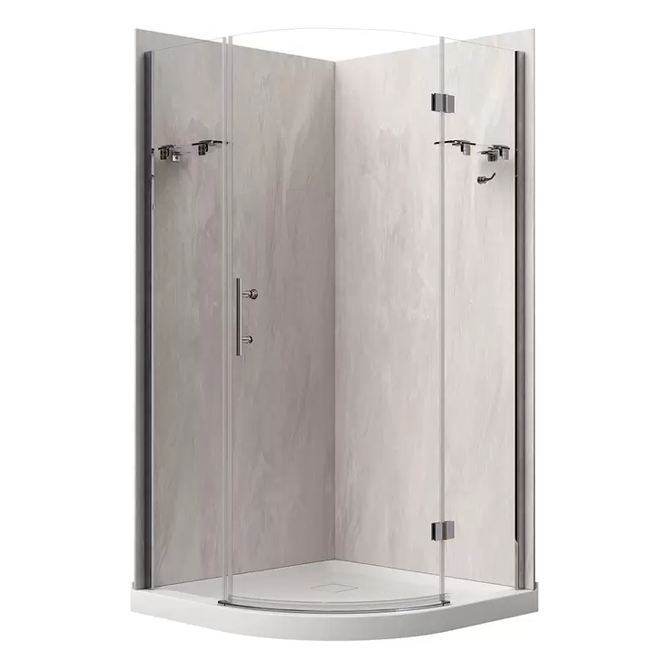 A&E, Cabina para Ducha Ruby Neo-Round 38" - Marmol — Imagen 2 de 2