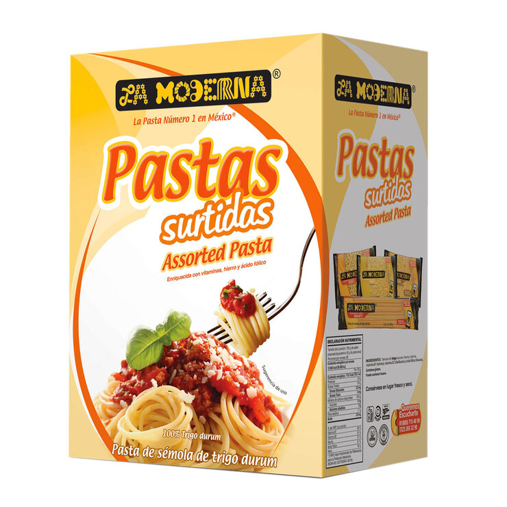 La Moderna Pastas Surtidas 20 pzas de 200 gr