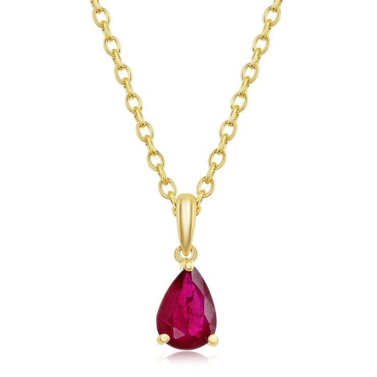 Collar de Rubi, Oro de 14K — Imagen 1 de 3