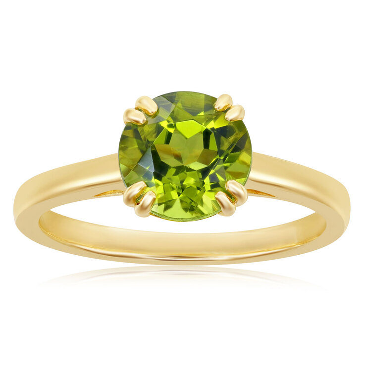 Anillo de Peridoto, Oro Amarillo 14kt — Imagen 1 de 3