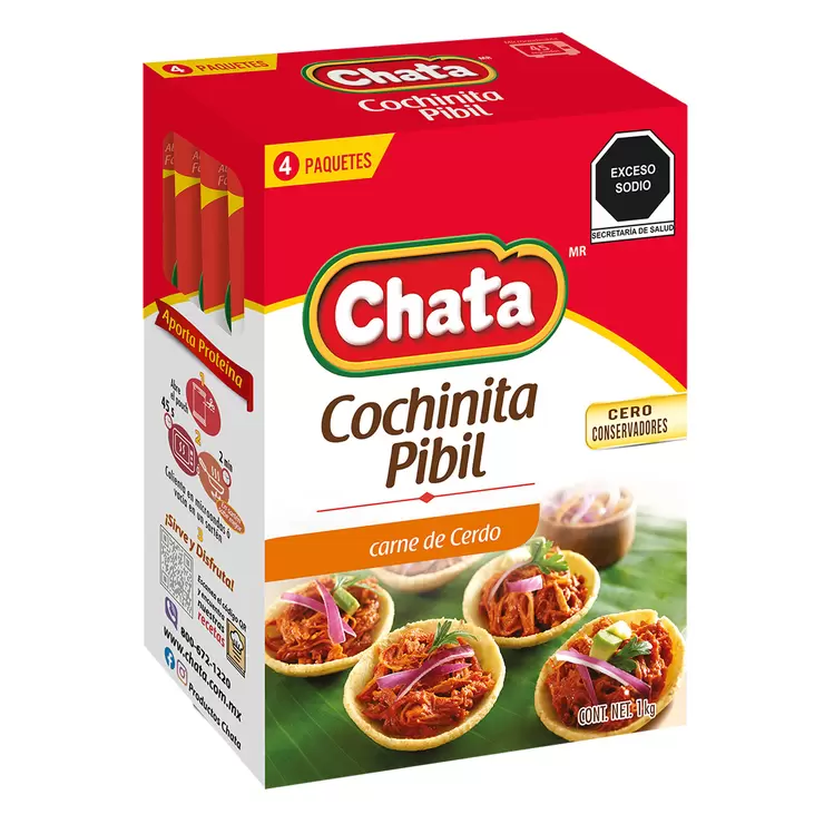 Chata Cochinita Pibil 4 sobres de 250 g — Imagen 1 de 3