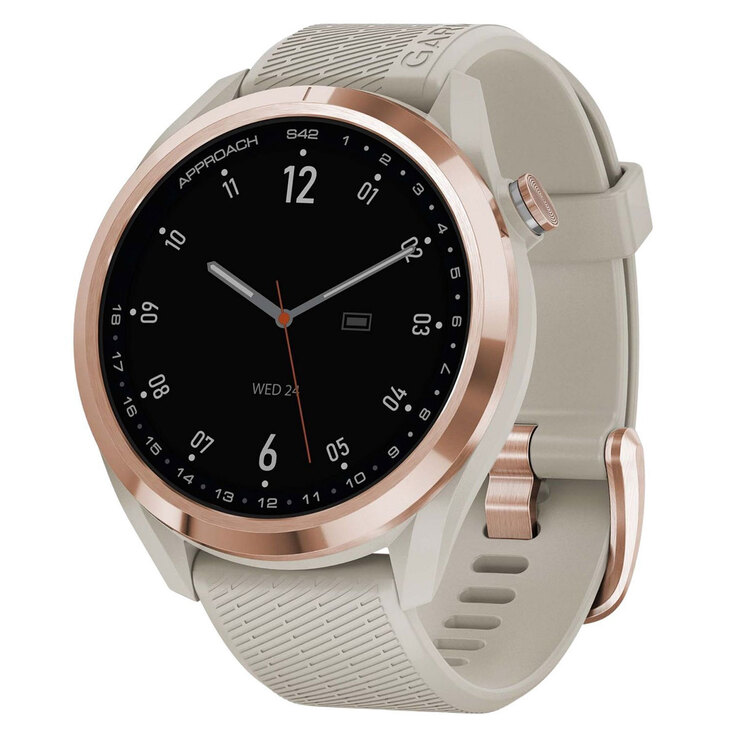 Garmin Reloj Inteligente Approach S42 Golf GPS Oro Rosado — Imagen 1 de 4