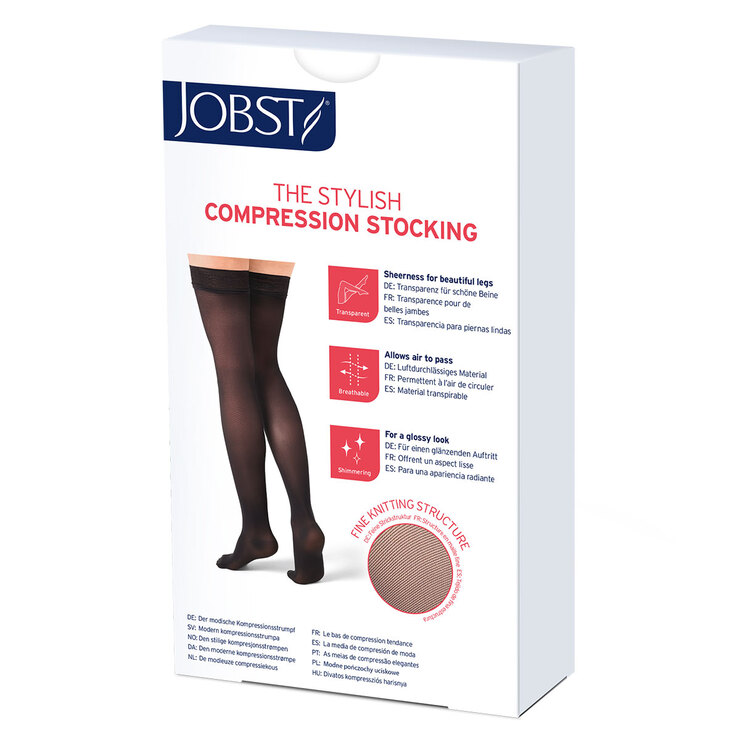 Jobst Ultrasheer Calceta de Compresión 15-20mmHg Color Beige — Imagen 2 de 2