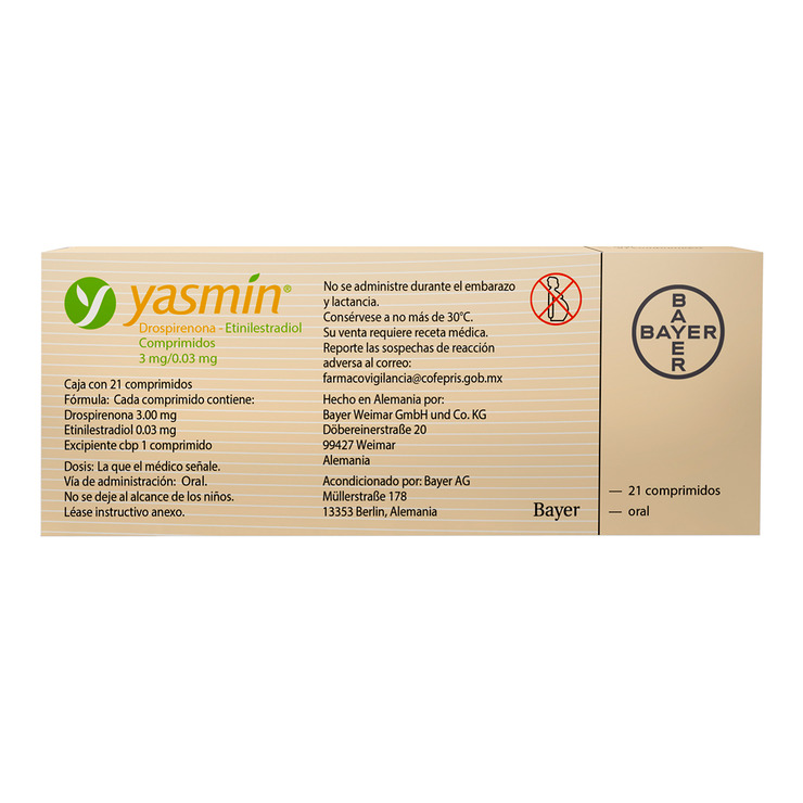 Yasmín 3gr 21 Comprimidos — Imagen 2 de 2