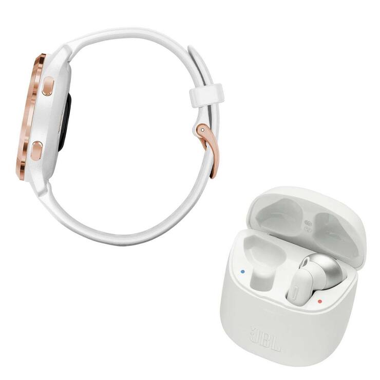 Garmin Bundle Reloj Inteligente Venu 2S Blanco/Oro Rosado +  Audífonos JBL Tune 220 TWS — Imagen 2 de 4