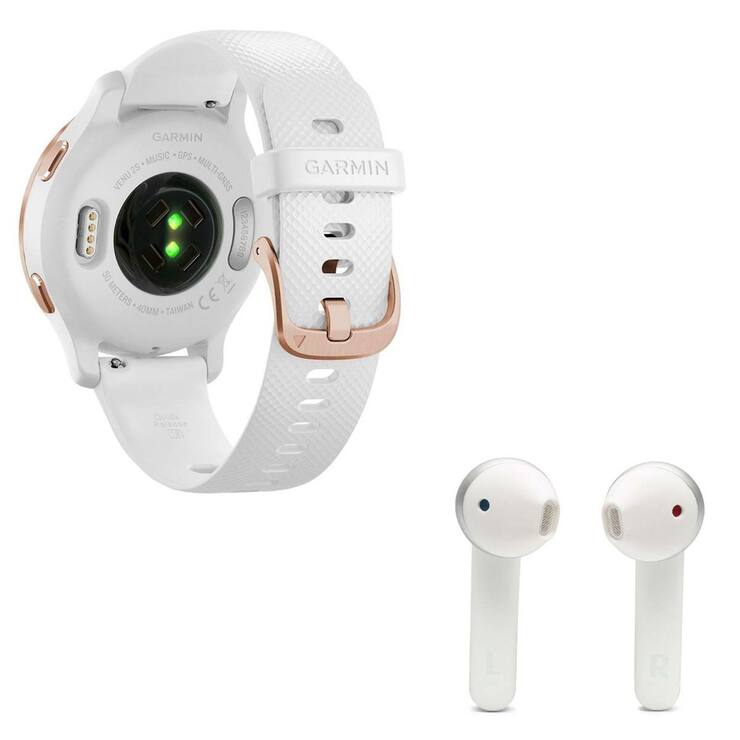 Garmin Bundle Reloj Inteligente Venu 2S Blanco/Oro Rosado +  Audífonos JBL Tune 220 TWS — Imagen 4 de 4