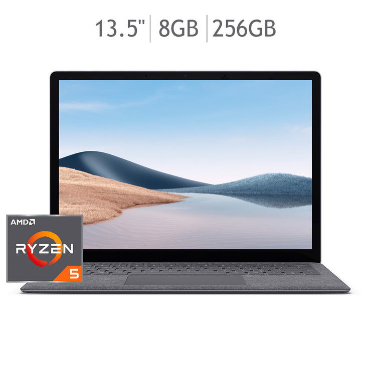 Microsoft Surface Laptop 4 13.5" AMD Ryzen™ 5 4680U  8GB+256GB color Plata  — Imagen 1 de 4