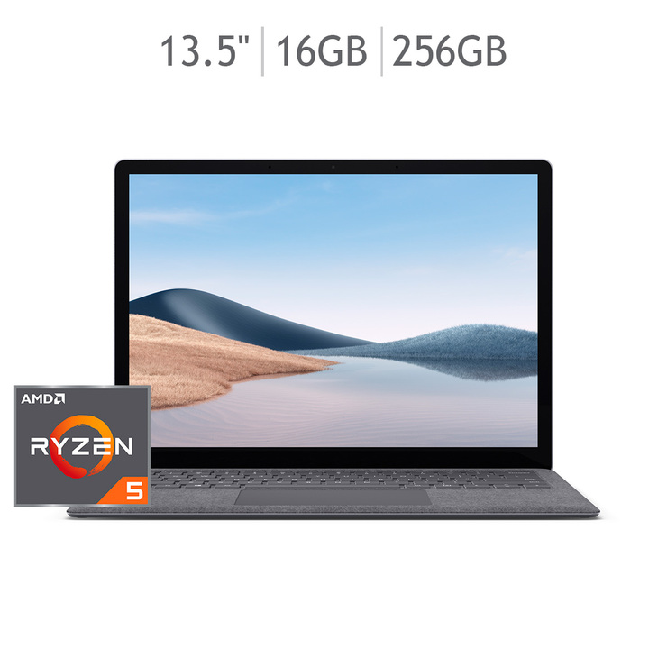 Microsoft Surface Laptop 4 13.5" AMD Ryzen™ 5 4680U 16GB+256GB color Plata  — Imagen 1 de 4