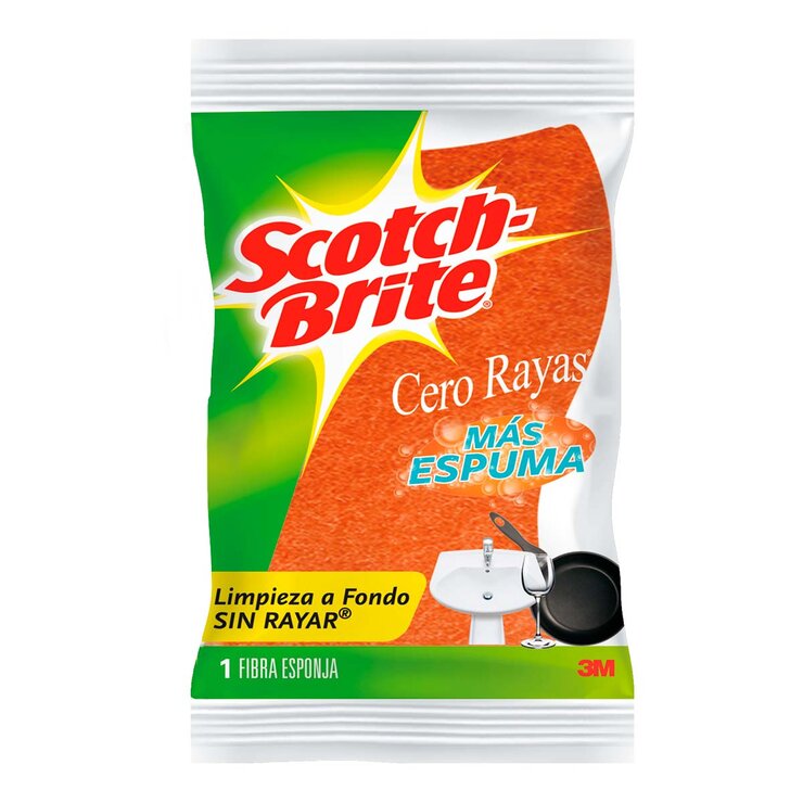 Scotch Brite Cero Rayas Esponjas 12 pzas
