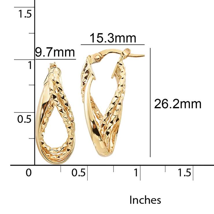 Aretes, Oro Amarillo de 14kt — Imagen 3 de 4