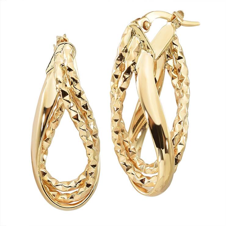 Aretes, Oro Amarillo de 14kt — Imagen 4 de 4