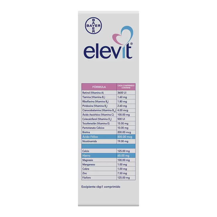 Elevit 2 Cajas de 30 Comprimidos — Imagen 3 de 3