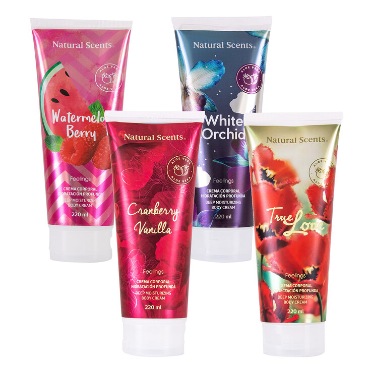 Cremas Corporales, Natural Scents, 4 piezas — Imagen 1 de 2