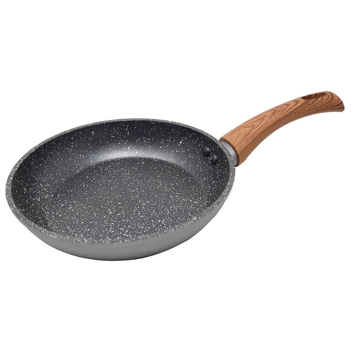 Westinghouse, Sartén de Marmol de 28cm, Gris con Madera — Imagen 1 de 3
