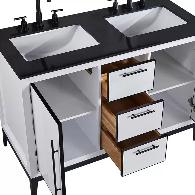 15West, Gabinete para Baño Doble Roberta 48" — Imagen 3 de 4