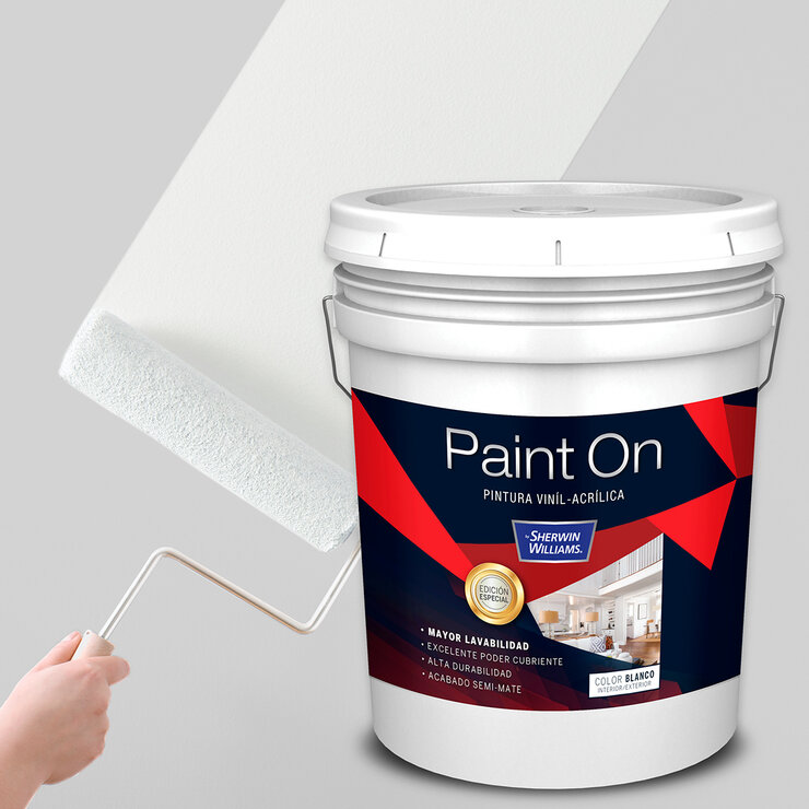 Paint On, Pallet de Pintura Blanca Semi-Mate Vinil-Acrílica, 36 piezas — Imagen 2 de 4