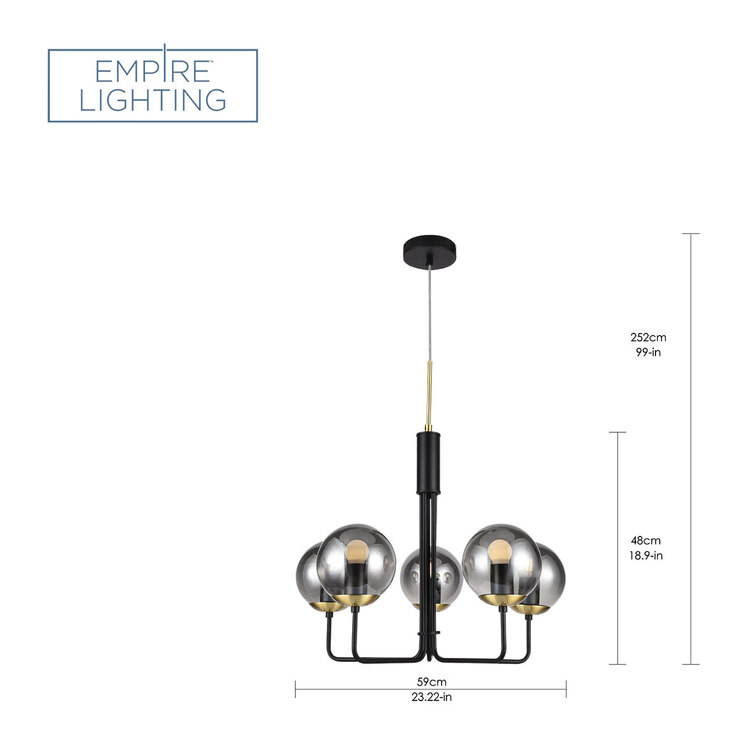 Empire Lighting, Lámpara Colgante LED Aurora — Imagen 4 de 4