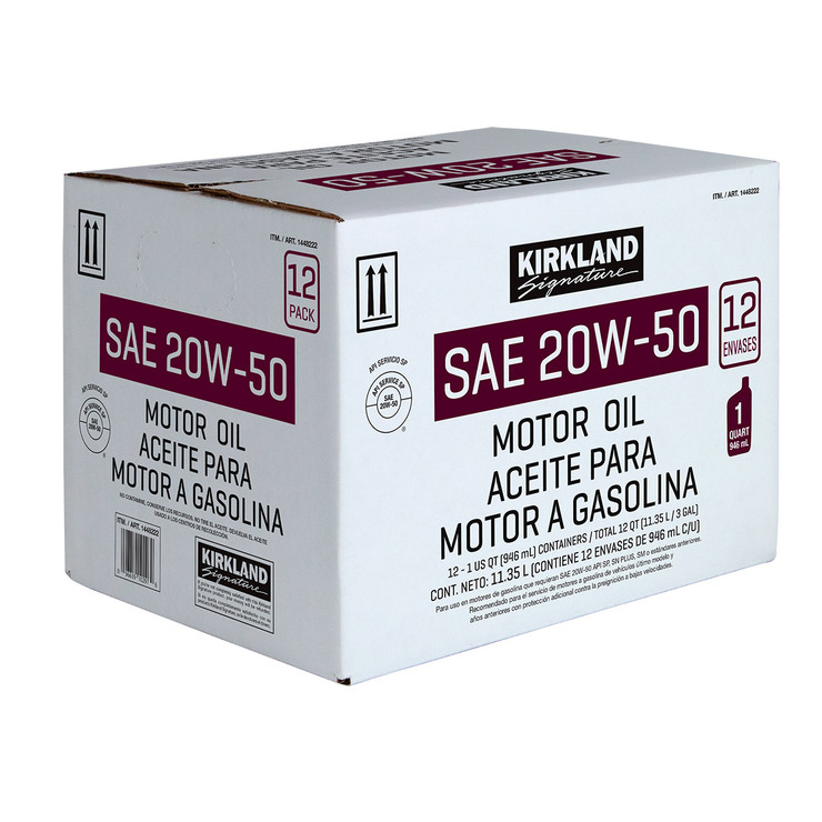 Kirkland Signature Aceite para Motor 20w50 12/1qt — Imagen 2 de 2